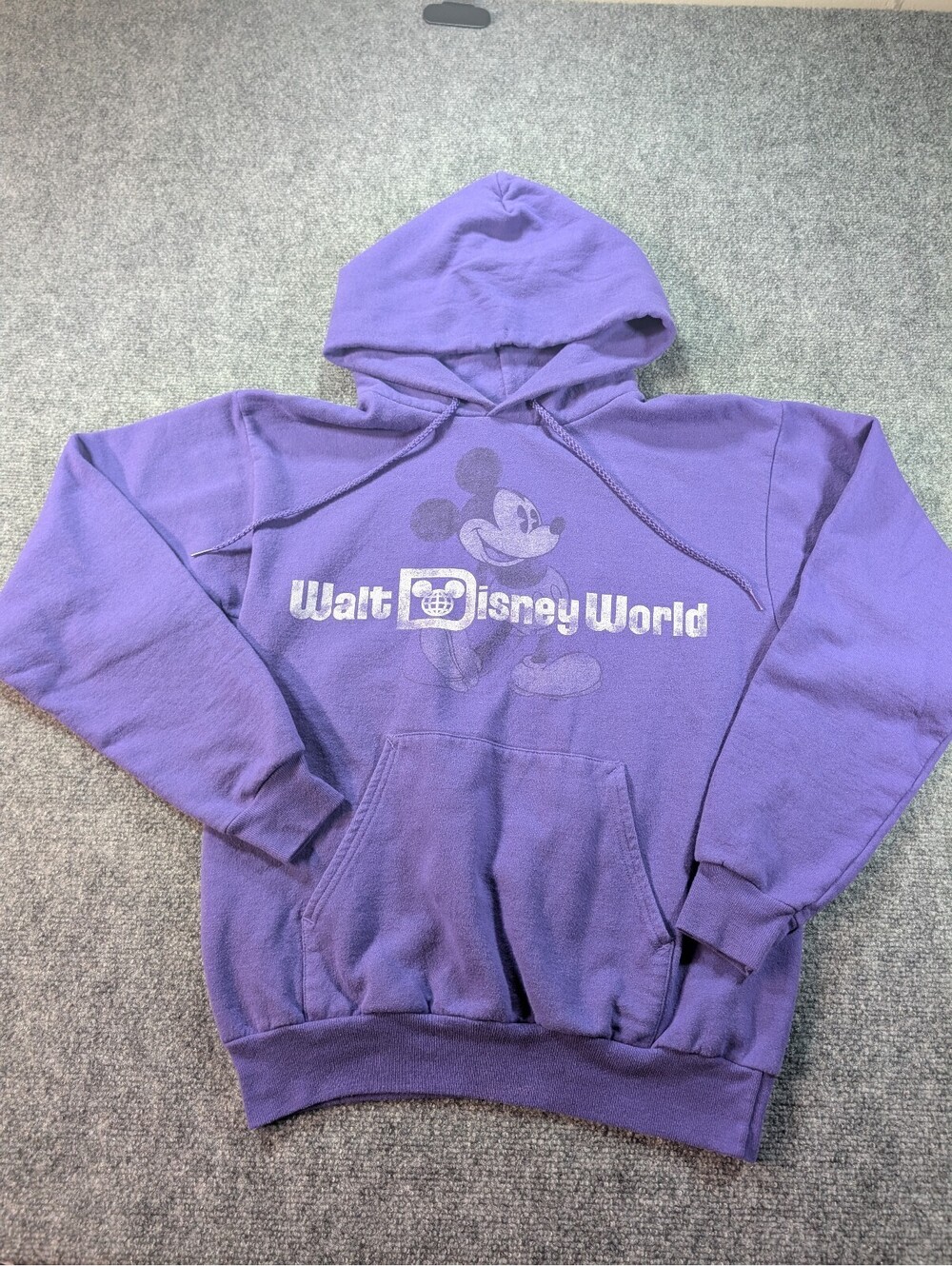 Vintage Y2K Walt Disney World Purple Hoodie Hanes Small Disney Parks Exclusive